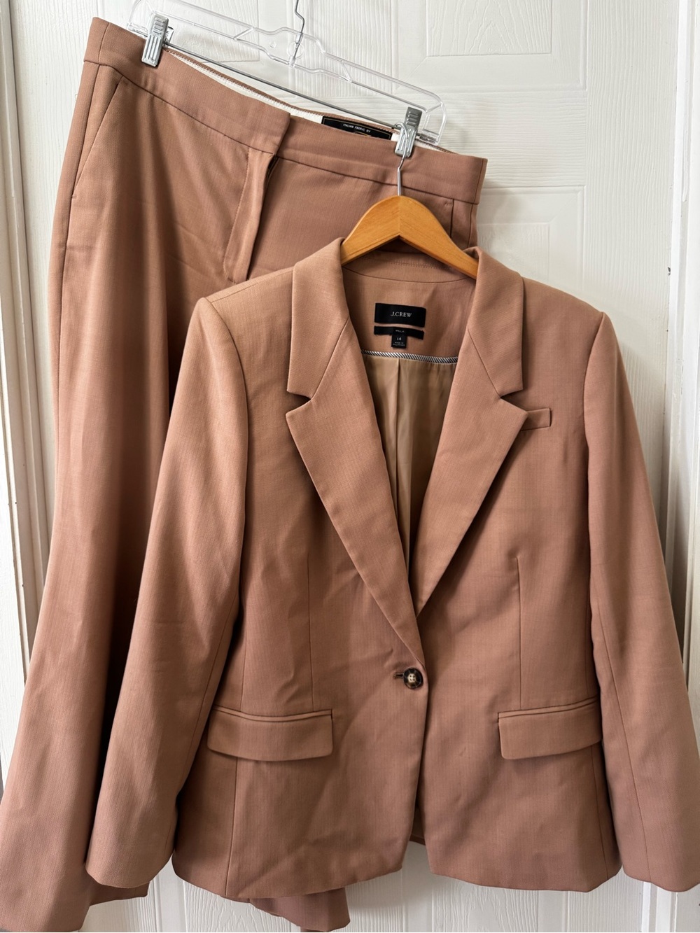 J. Crew Women's Camel/Tan Blazer and Pants Suit